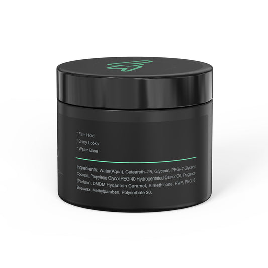 Ethos Styling Wax Pomade hands applying for lasting control and semi-shiny finish