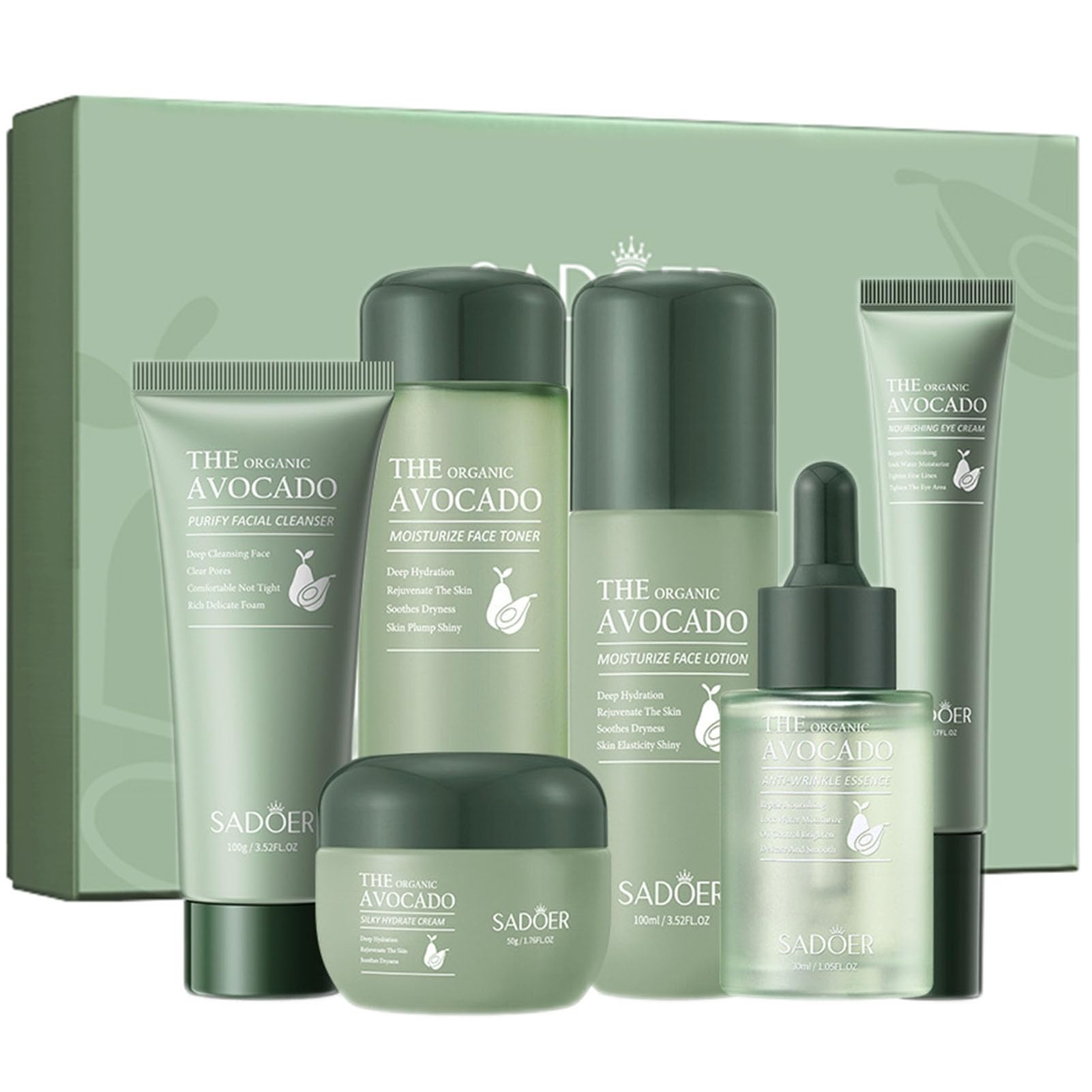 Etuanxi avocado cleanser bottle for refreshing deep cleansing and smooth skin