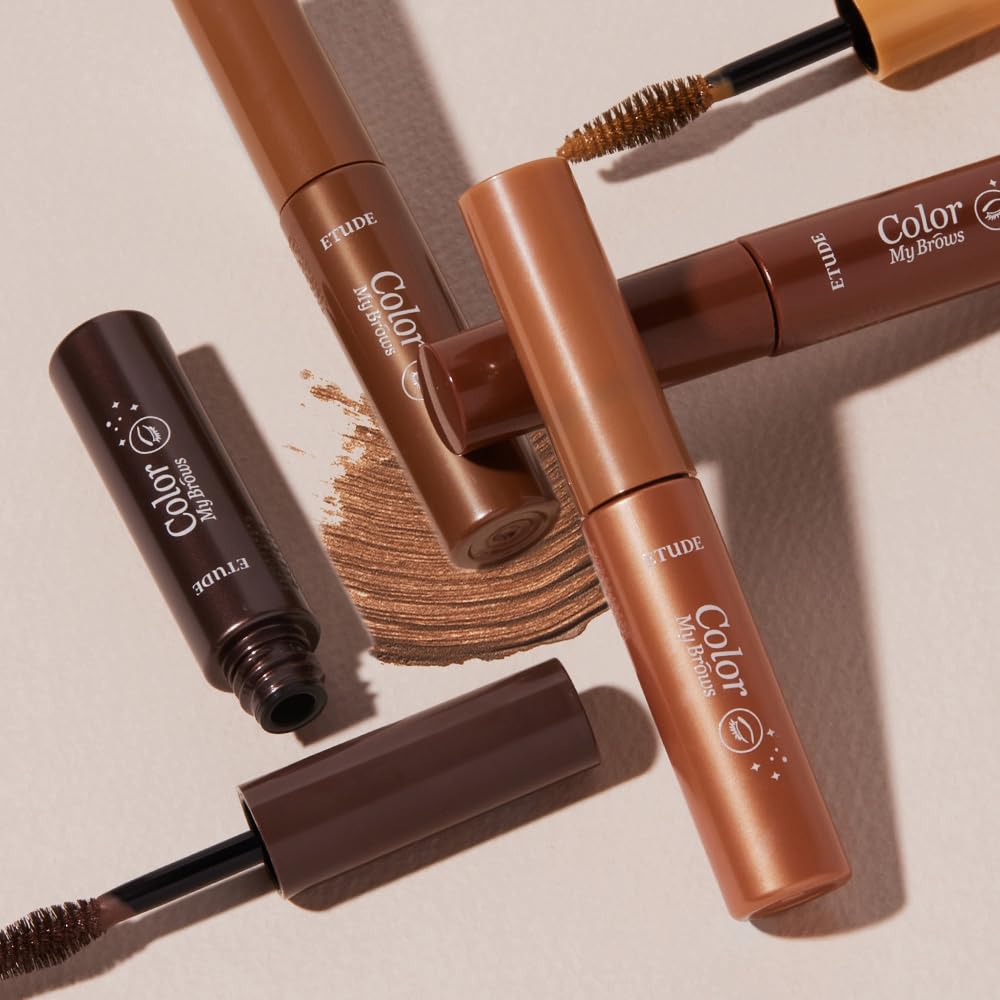 ETUDE Color My Brows Big Size easy-to-use brow mascara for quick mornings.