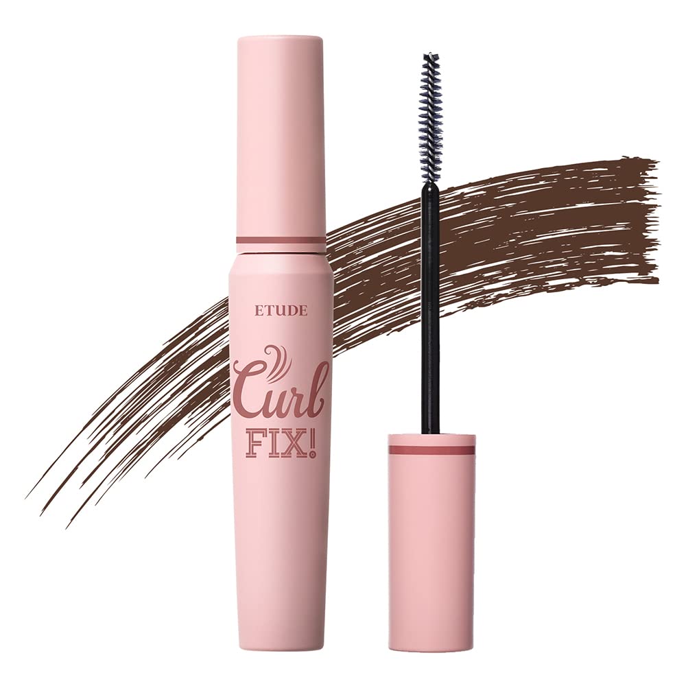 ETUDE Curl Fix Mascara #2 Brown packaging, compact for daily use and travel