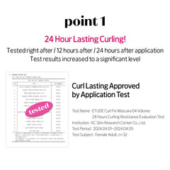 ETUDE Curl Fix Mascara Packaging Open reveals sleek vegan-certified Korean packaging