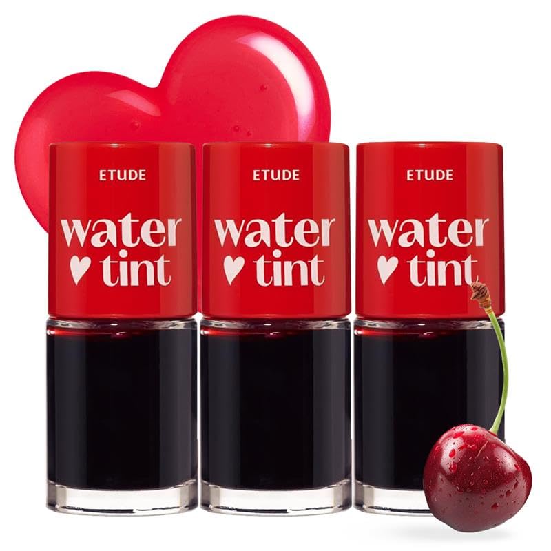 ETUDE Dear Darling Water Tint Cherry Ade bottle close-up with long-lasting color