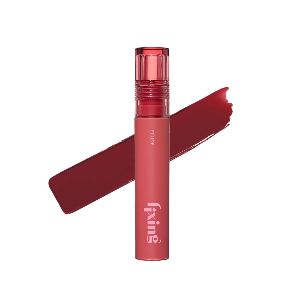 Etude Fixing Tint Berry Red 4g bottle front view for long-lasting color.