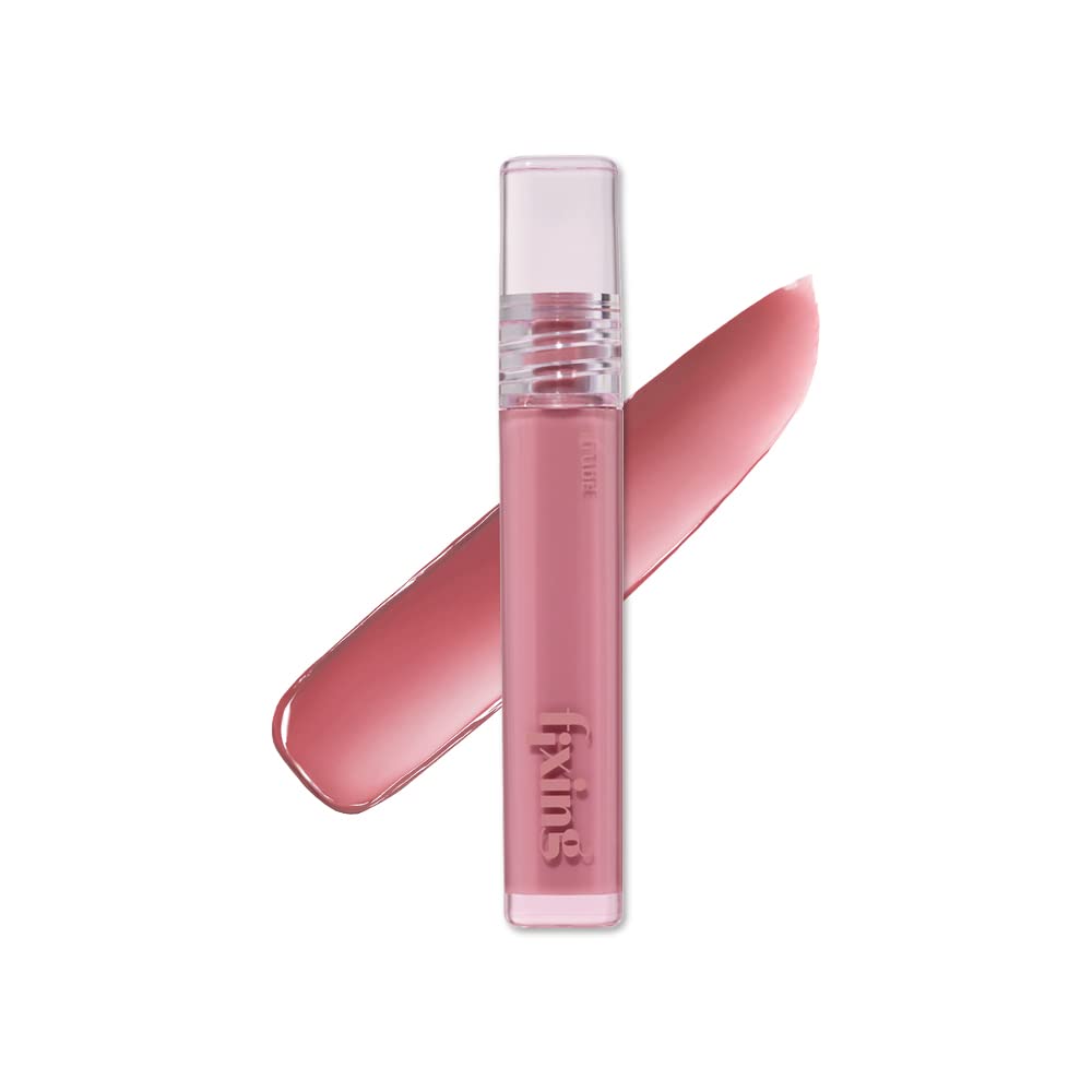 ETUDE Glow Fixing Tint 5 Mauvement bottle closeup showing glassy shine and hydration