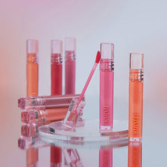 ETUDE Glow Fixing Tint 5 Mauvement color-veil texture closeup