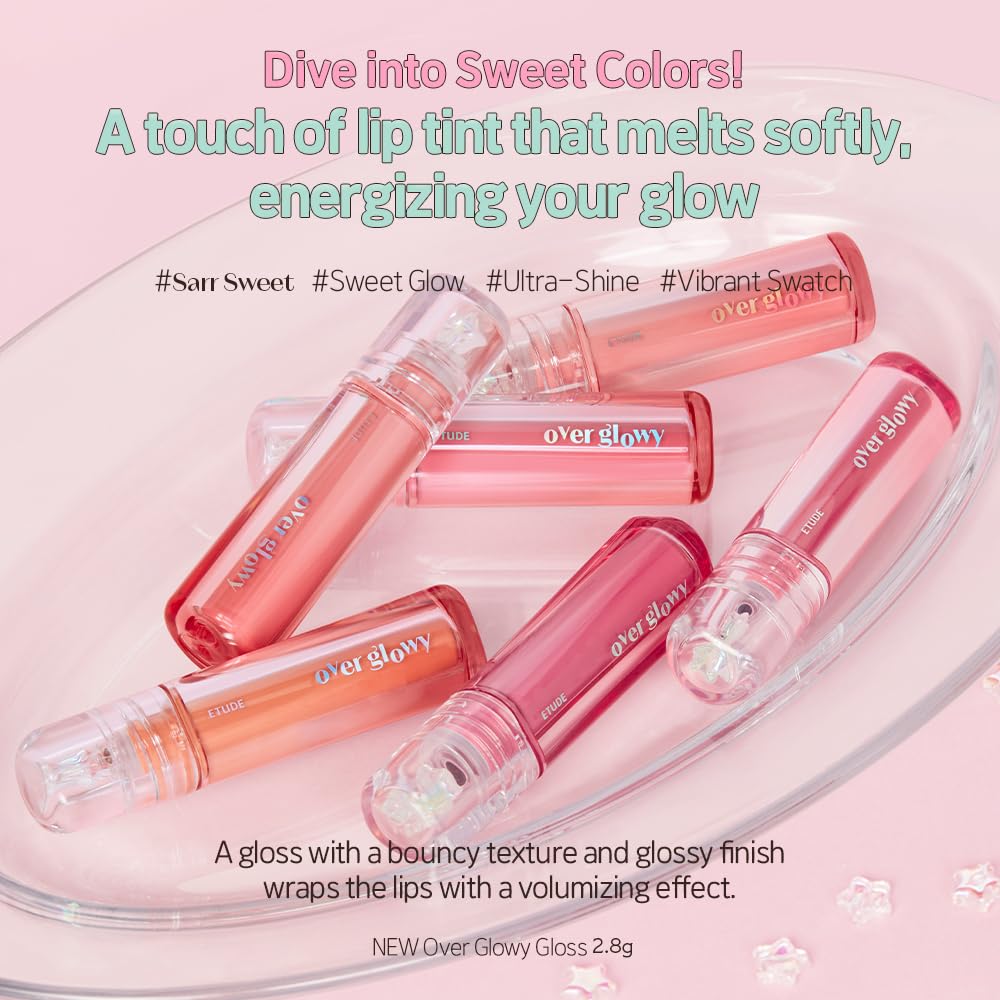 ETUDE gloss applicator in action delivering precise non-sticky tint