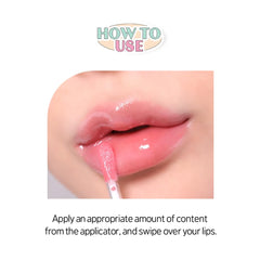 Lifestyle shot of ETUDE gloss for daily K-beauty routine
