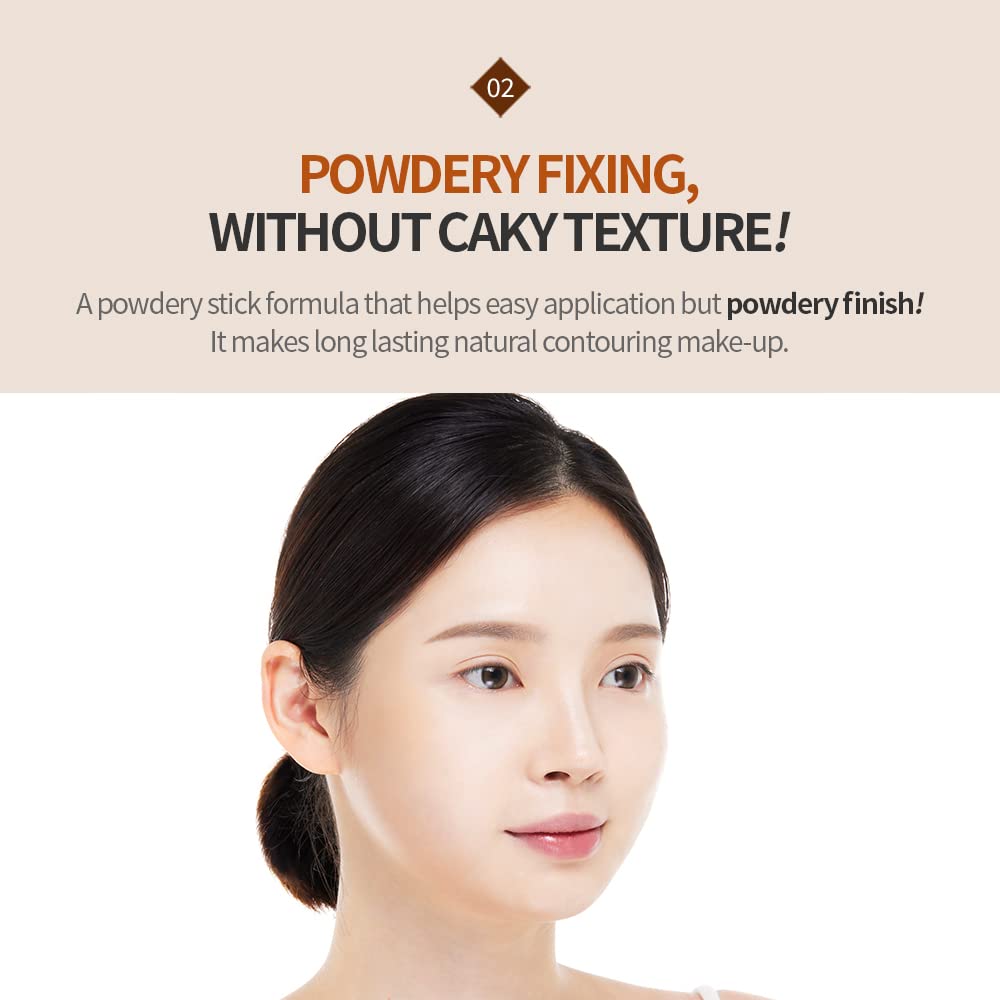 ETUDE Play 101 Stick Contour Duo long-wear powdery finish keeps contour intact