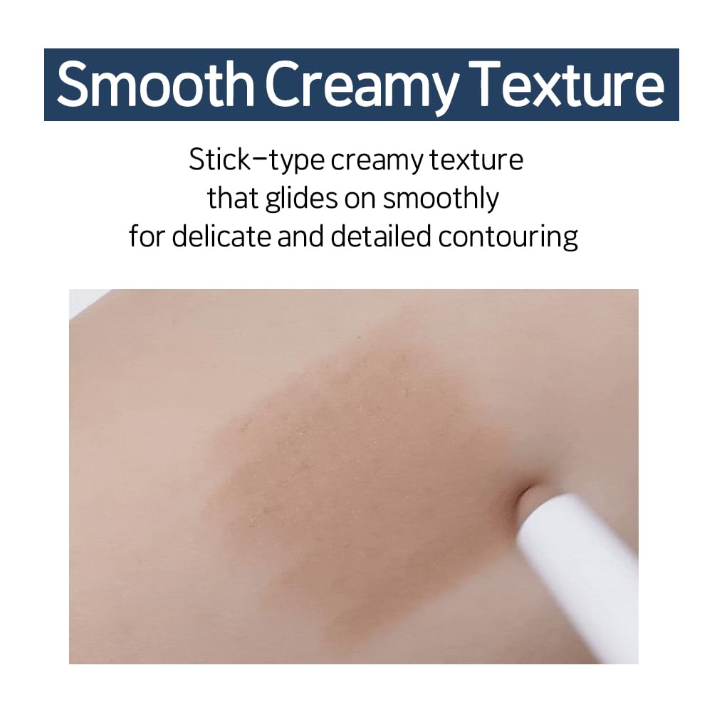 Etude Reborn Maker Contour Stick creamy formula in action for seamless blending
