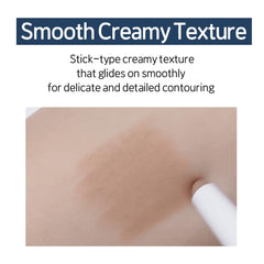 Etude Reborn Maker Contour Stick creamy formula in action for seamless blending