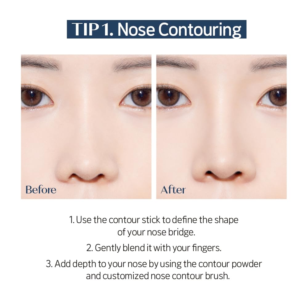Etude Reborn Maker Contour Stick defines the nose with natural precision