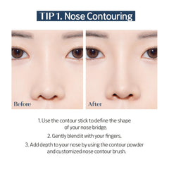 ETUDE Reborn Maker Contour Stick delivers a seamless, flawless finish with easy blending.