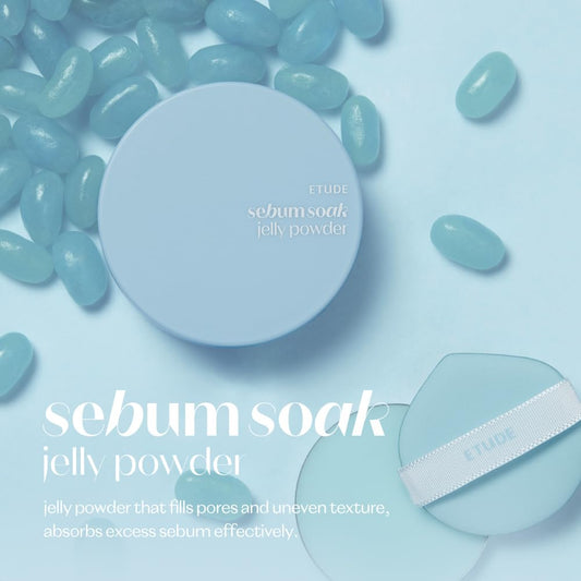 ETUDE SebumSoak instant oil-control delivers a matte finish throughout the day.