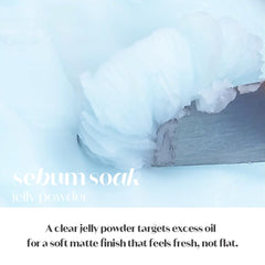 ETUDE SebumSoak powder after sunscreen gives a soft, translucent finish.