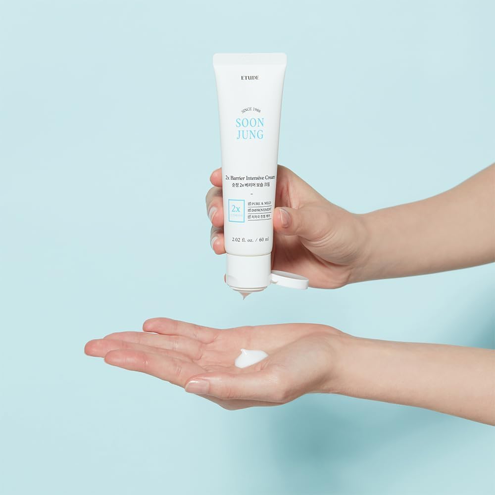 ETUDE SoonJung cream texture absorb-fast delivering dewy hydration.