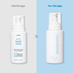 ETUDE SoonJung whip cleanser micro foam close-up shows soft, mild bubbles