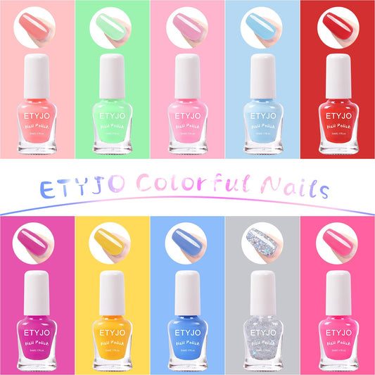 ETYJO glitter colors add sparkle without fumes for fun experimentation.