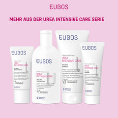 Velvety application of EUBOS cream on the heel.