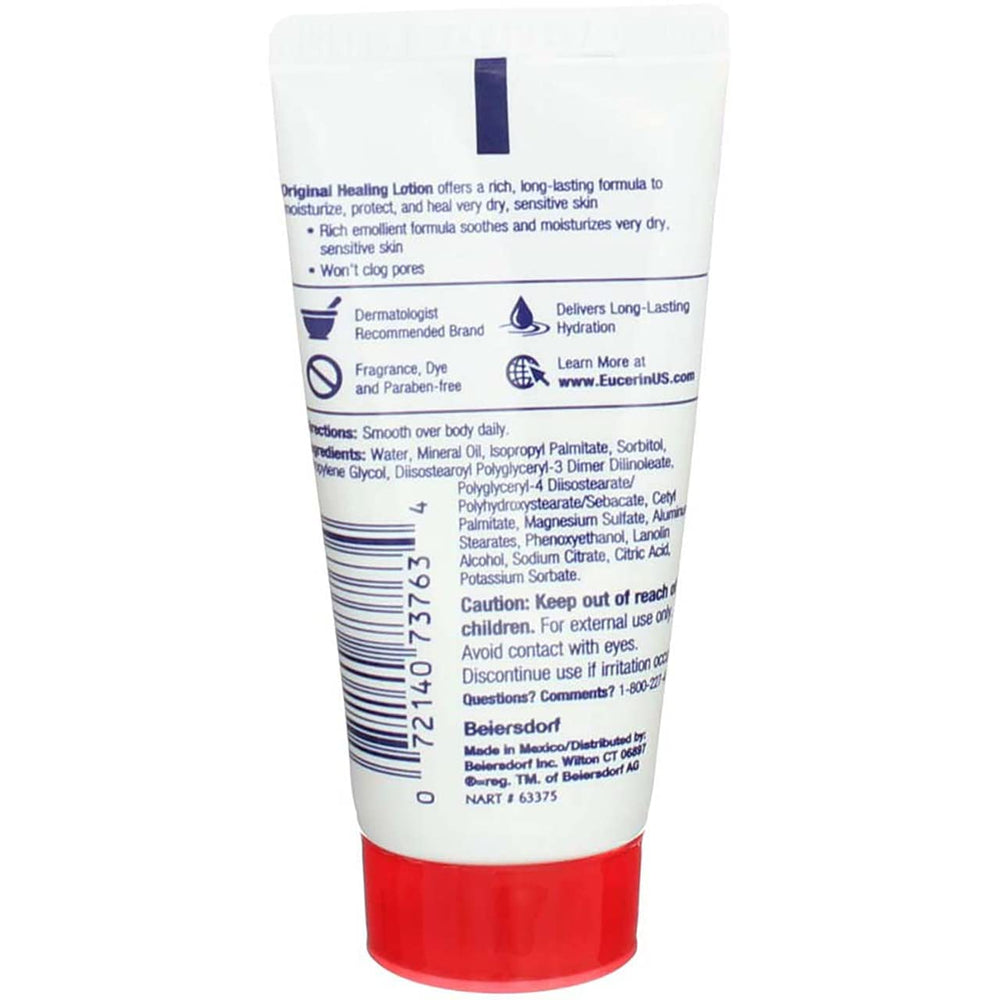 Creamy texture close-up of Eucerin Original Moisturizing Lotion