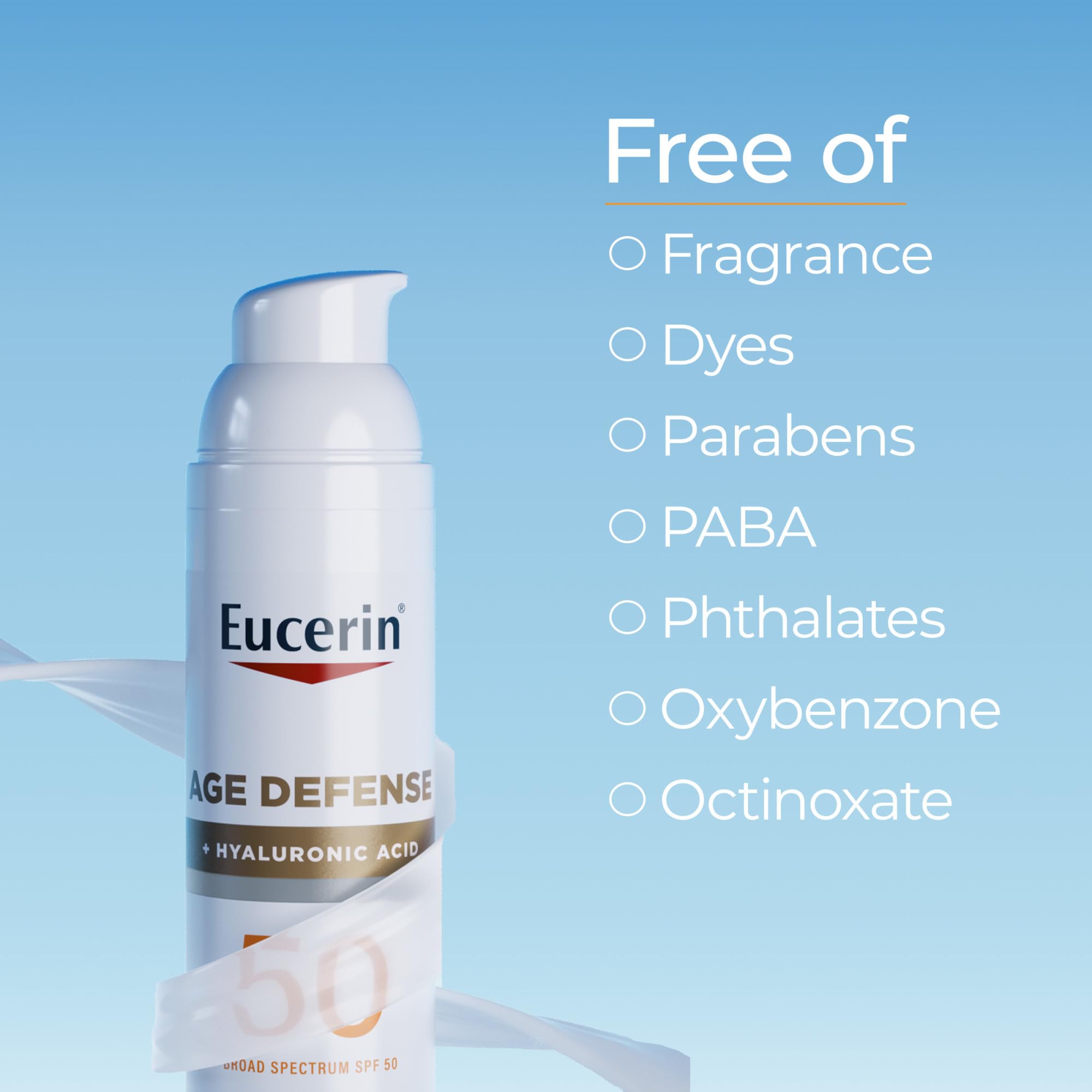 Eucerin non-comedogenic sunscreen won’t clog pores.