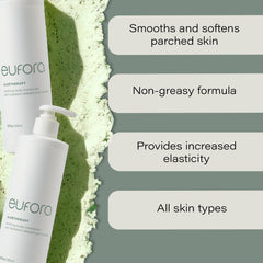 Texture close-up of Eufora Aloetherapy cream showing rich moisture.