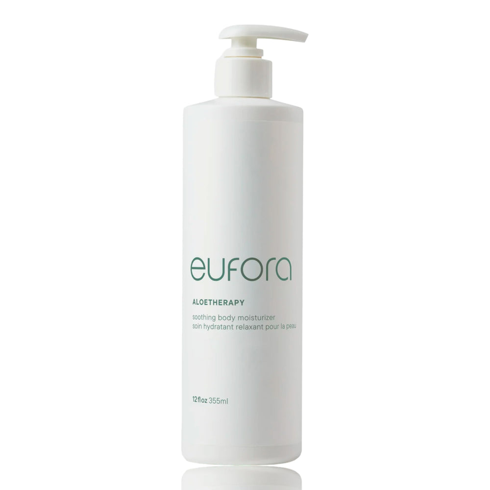 Eufora Aloetherapy soothing body cream 12oz bottle ready for daily hydration.