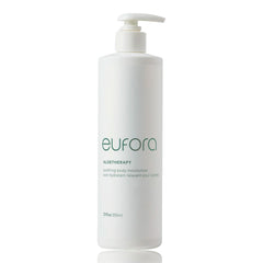 Eufora Aloetherapy soothing body cream 12oz bottle ready for daily hydration.