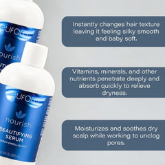 Eufora serum pump dispenser shows easy, lightweight moisture for daily use.