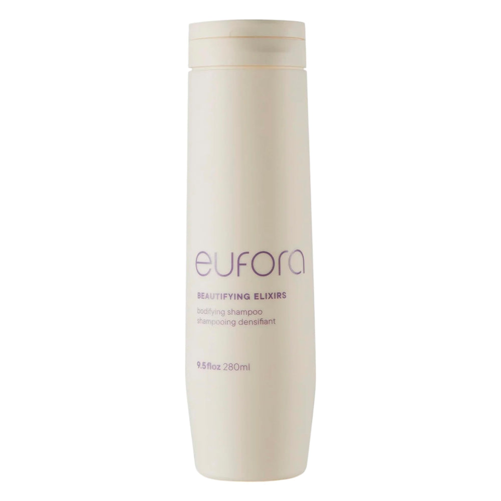 Eufora Bodifying Shampoo bottle front showing color protection and vibrancy
