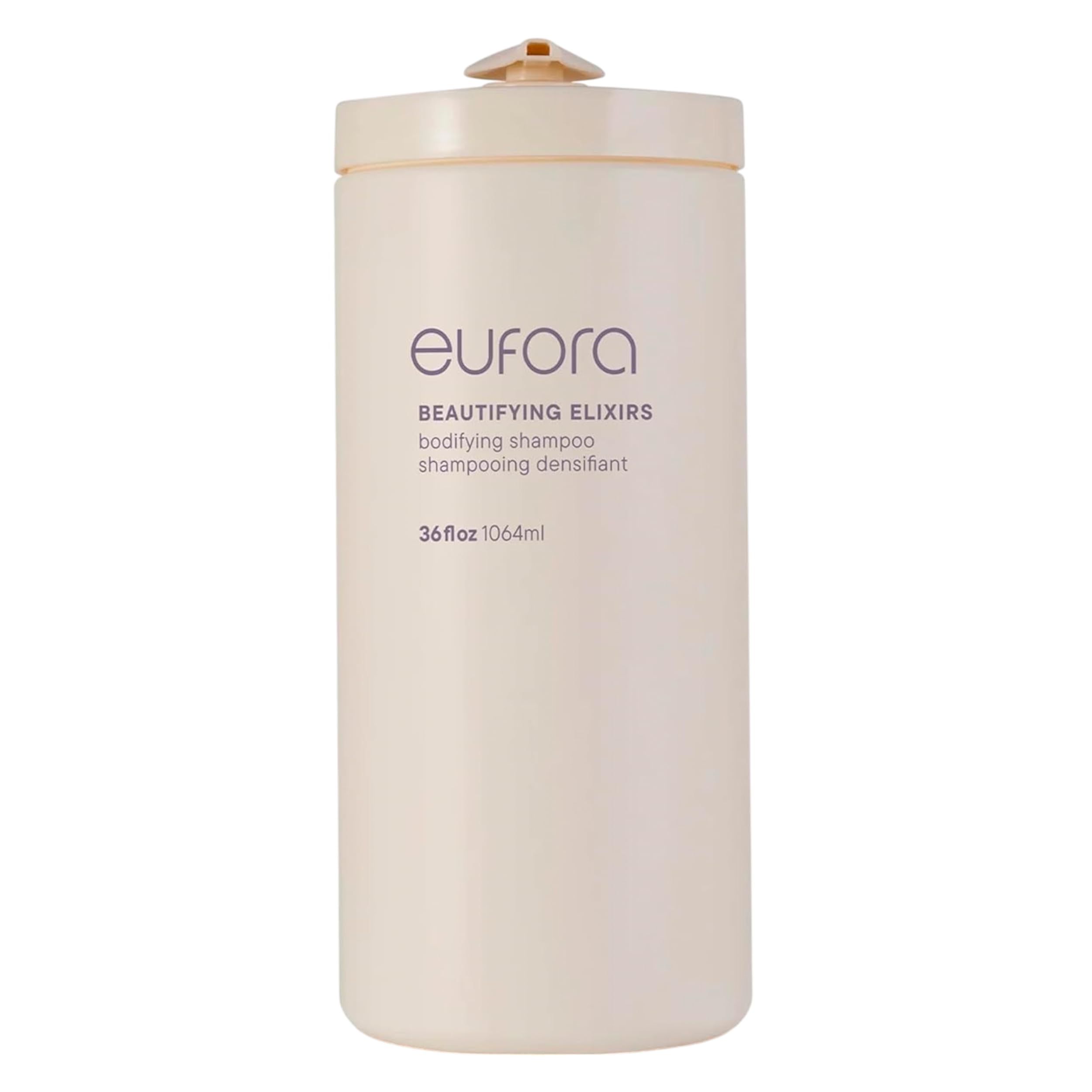 Eufora Beautifying Elixirs Bodifying Shampoo bottle pour for color-treated hair