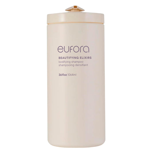 Eufora Beautifying Elixirs Bodifying Shampoo bottle pour for color-treated hair