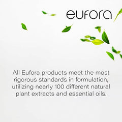 Hair protected during heat styling with Eufora Hydration Leave-In Conditioner.