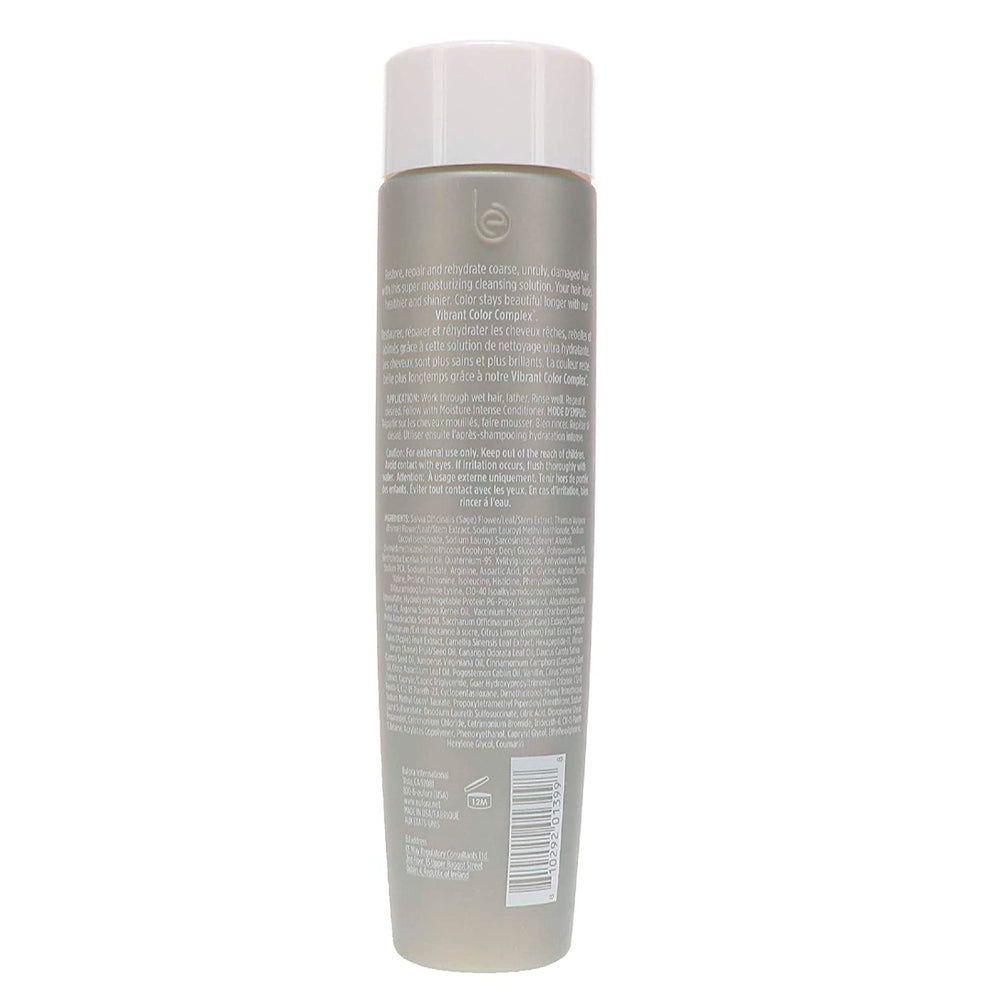 Eufora Moisture Intense Shampoo bottle indicating color-safe cleansing