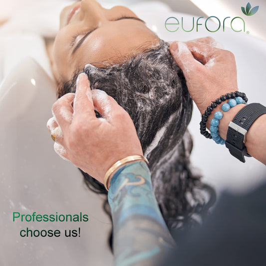 Creamy lather from Eufora Moisture Intense Shampoo for moisture