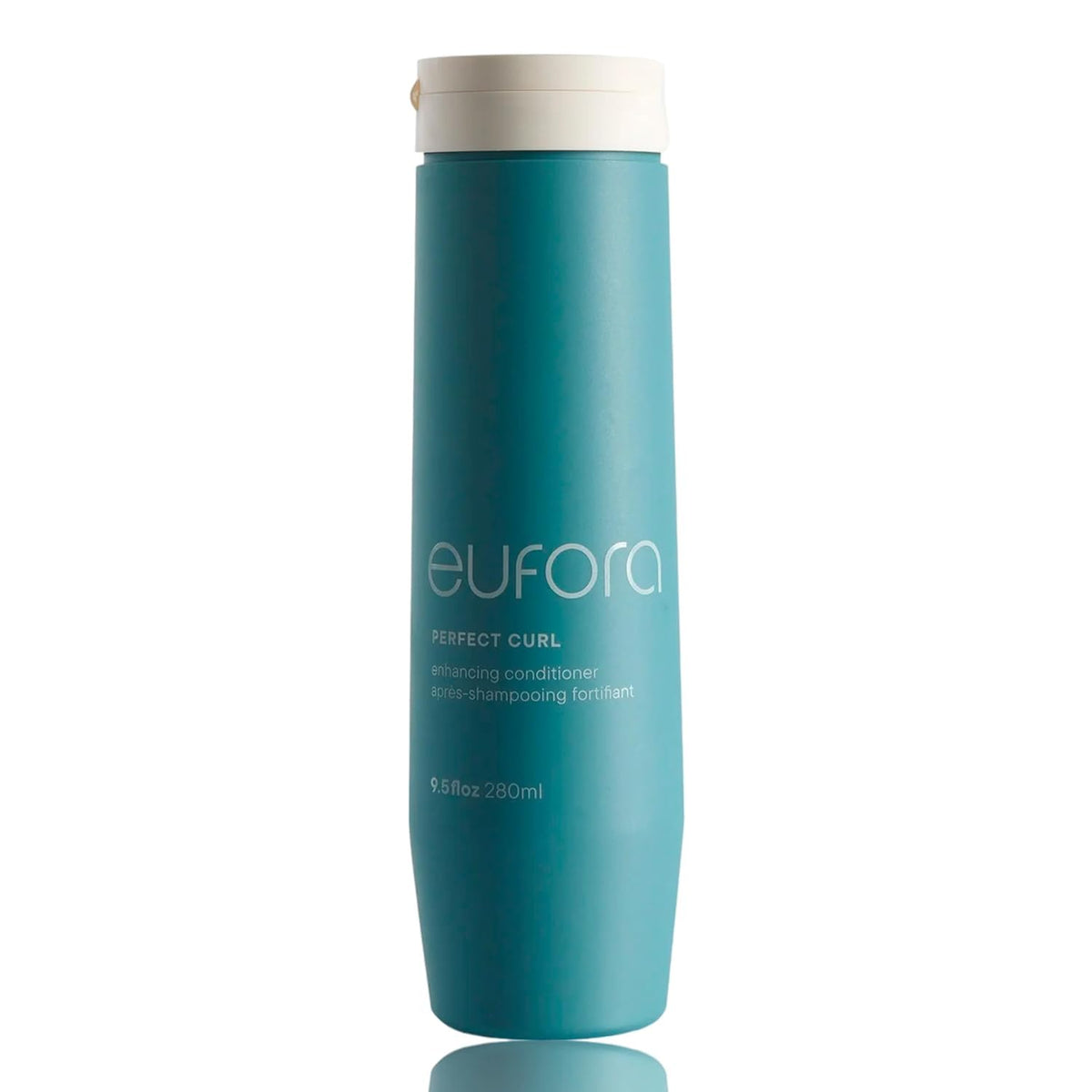 Eufora Perfect Curl conditioner bottle front view for sleek, defined curls.