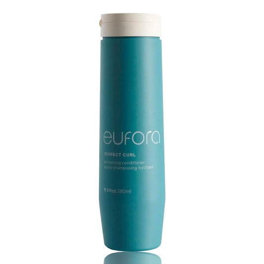 Eufora Perfect Curl conditioner bottle front view for sleek, defined curls.