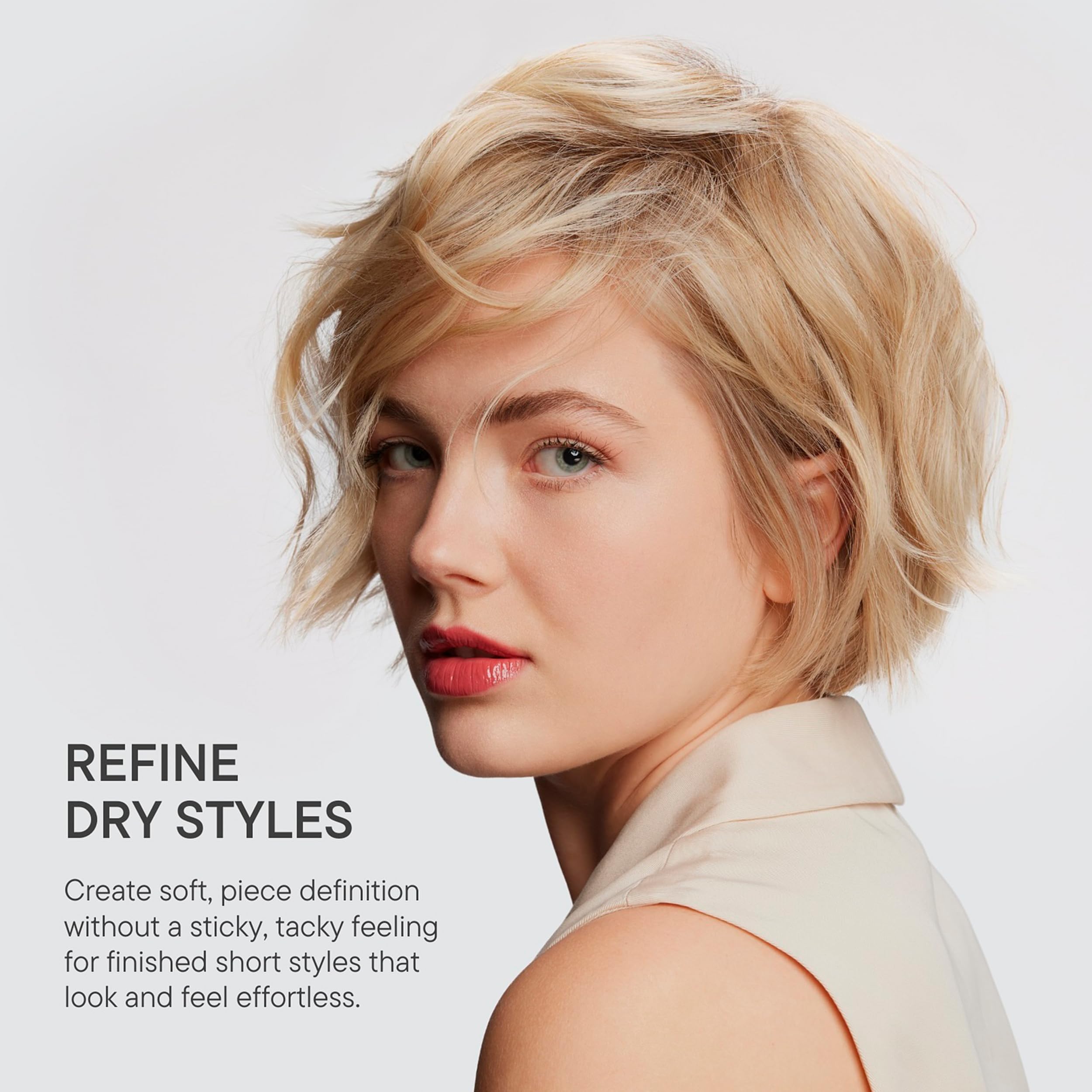 Eufora Refine soft-finish styling cream delivers weightless, touchable hold.