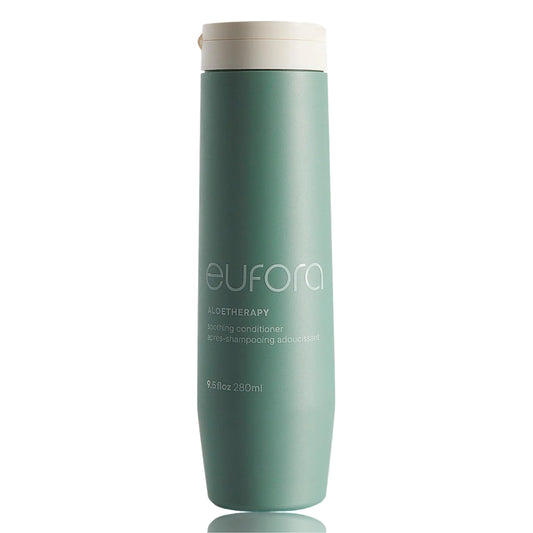 Eufora Soothing Conditioner bottle for a gentle, hydrating care routine for dry hair.