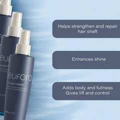 Eufora Volume Fusion root lift shows instant lift for fine hair.