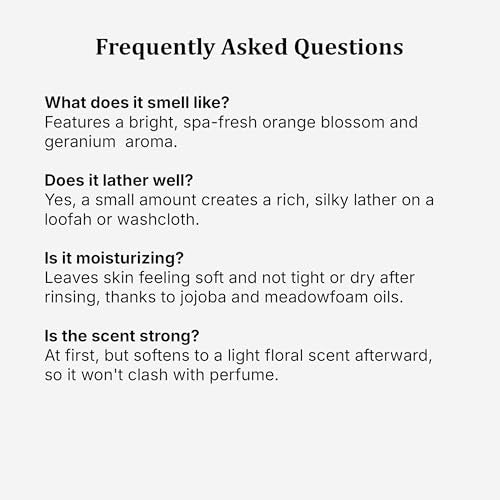 European Spa Source Luxury Body Wash after-shower rinse leaves a clean, residue-free finish.