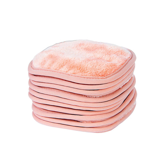 Eurow coral 5x5 reusable makeup remover cloths provide gentle, effective cleansing