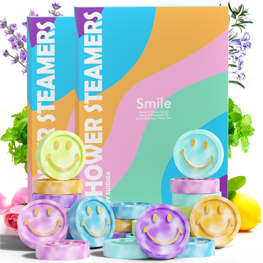 EUSEMIA lavender shower steamer for calming morning showers