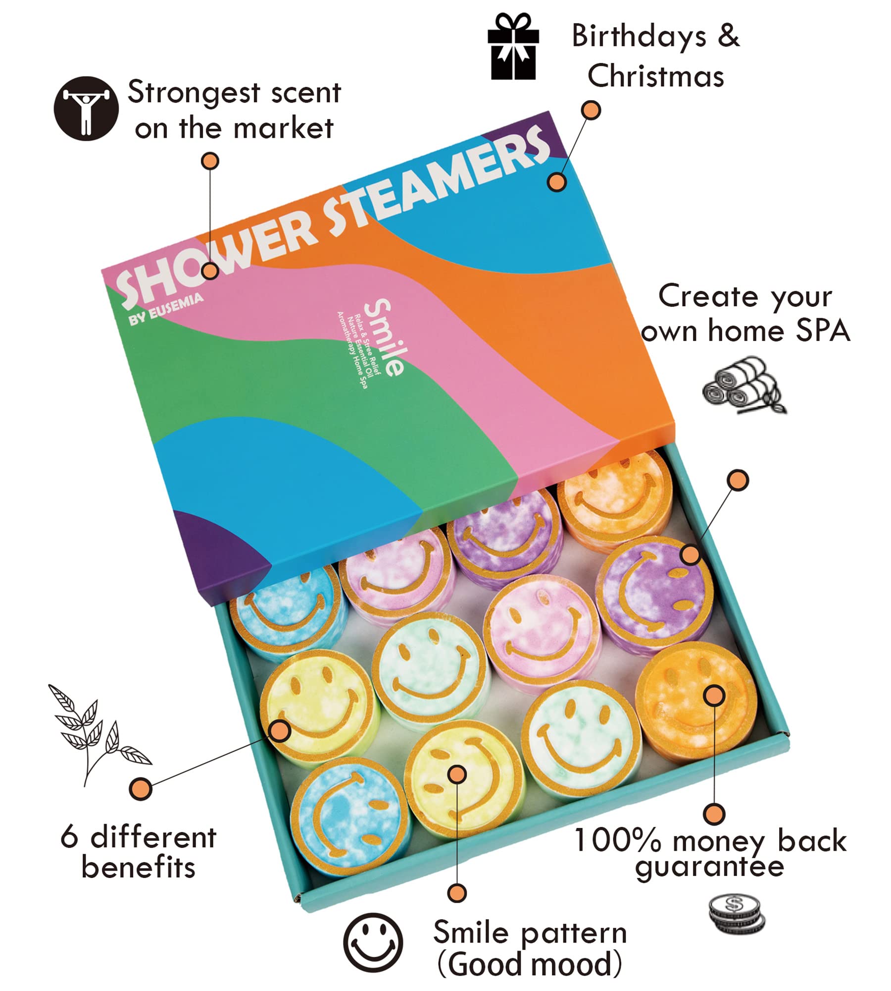 EUSEMIA rosemary herb shower steamer delivers herbal notes