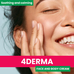 Close-up of silky, non-greasy texture of 4DERMA cream