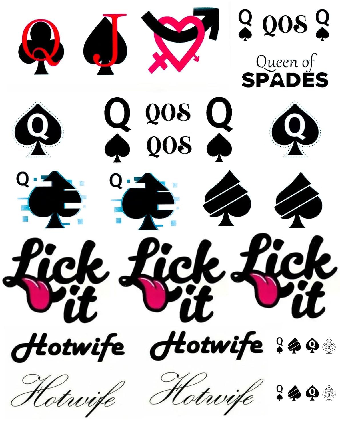 EUYF packaging highlights Queen of Spades tattoo designs