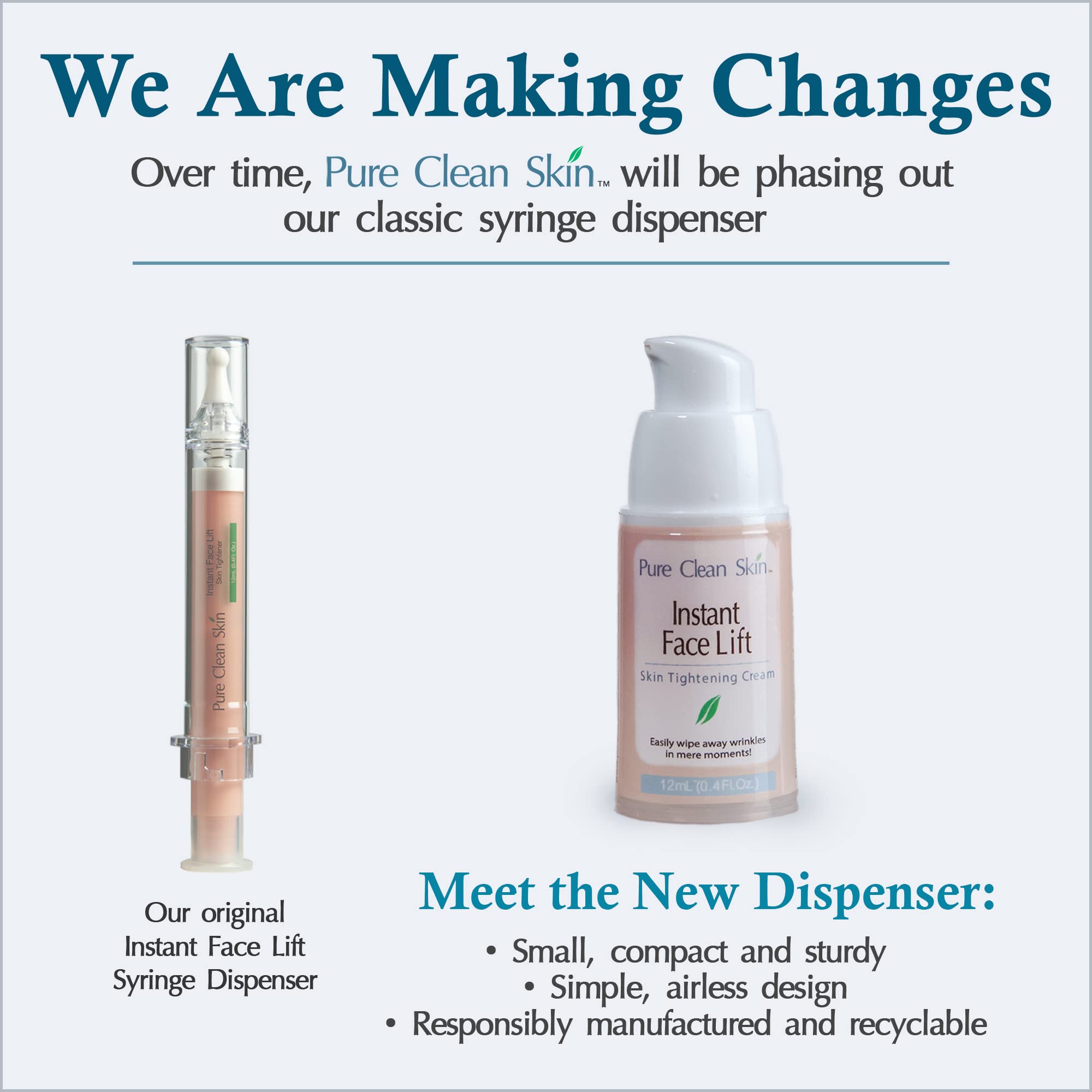 EUZEN Instant Lift Cream close-up bottle illustrates quick-acting firmness.