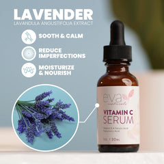 Eva Naturals Retinol serum pump closeup for night routine.
