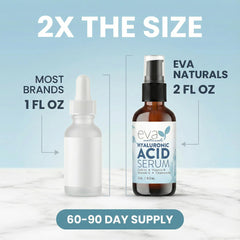Morning skincare routine with Eva Naturals serum before moisturizer.