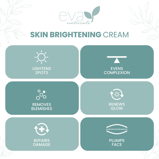 Eva Naturals kojic acid cream texture close-up for gentle daily moisturizing.