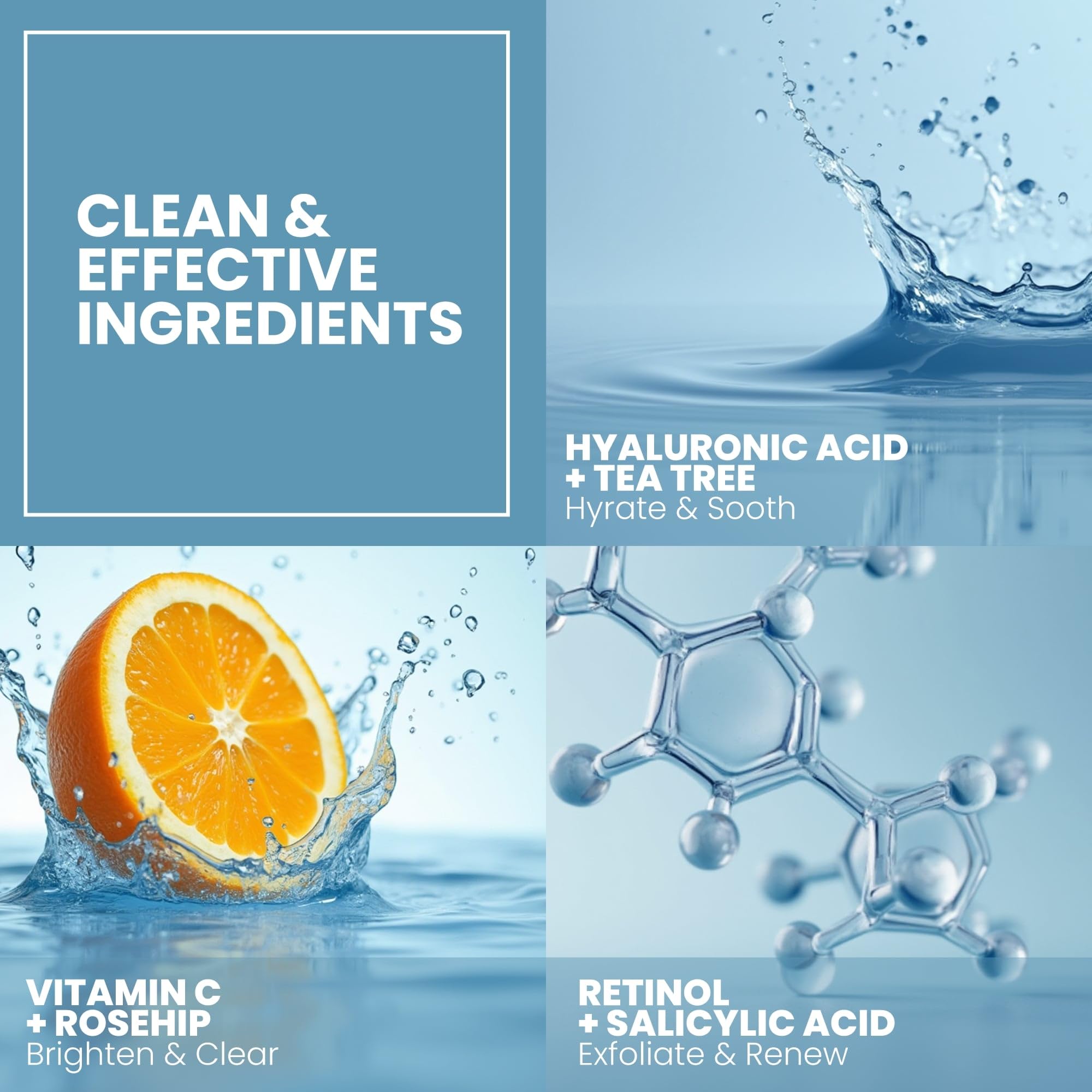 Niacinamide benefits visible in Eva Naturals serum for clarity.
